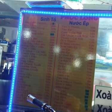 Thực đơn- Ăn vặt Sinh Tố Phúc Long