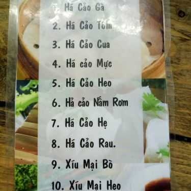 Thực đơn- Cafe Sinh Tố Tao Đàn - Lý Văn Phức