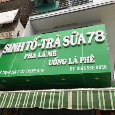 Tổng hợp- Cafe Quán 78 - Sinh Tố & Trà Sữa