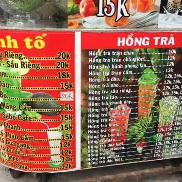 Thực đơn- Cafe Quán 78 - Sinh Tố & Trà Sữa