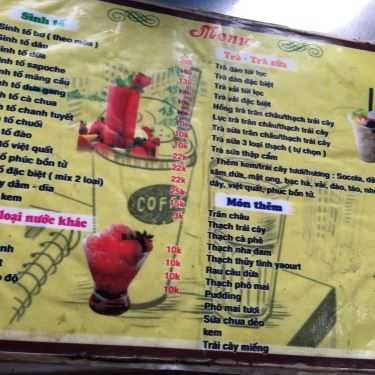 Thực đơn- Cafe, Sinh Tố & Nước Ép