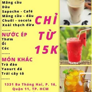 Thực đơn- Ăn vặt Sinh Tố Xệ