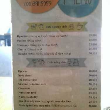 Thực đơn- Orla's Coffee - Đinh Tiên Hoàng