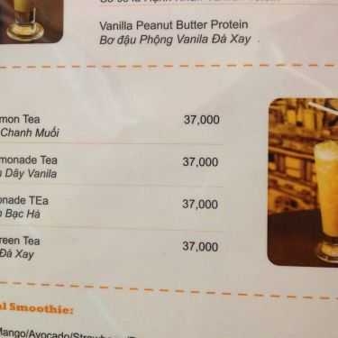 Thực đơn- Cafe Smoothie A Holic