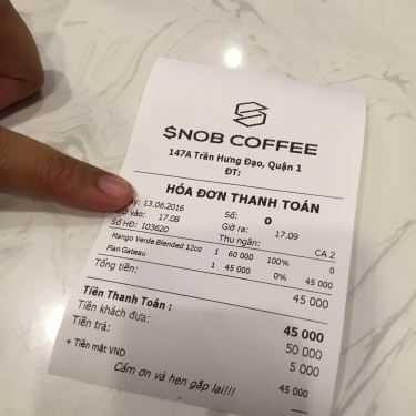 Tổng hợp- SNOB Coffee - Trần Hưng Đạo