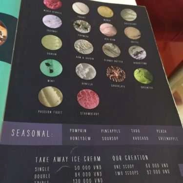 Thực đơn- Cafe Snowee Gelato Creamery - AEON Mall Tân Phú