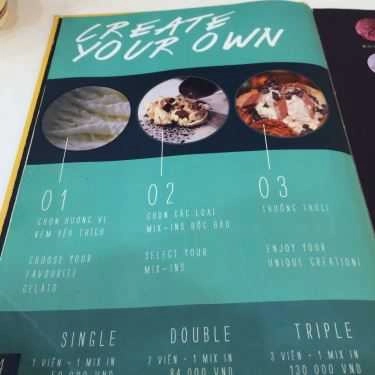 Thực đơn- Cafe Snowee Gelato Creamery - AEON Mall Tân Phú