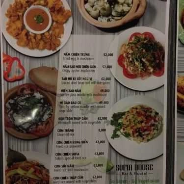 Thực đơn- Quán Ăn Sofia House Vegan - Nhà Hàng Chay