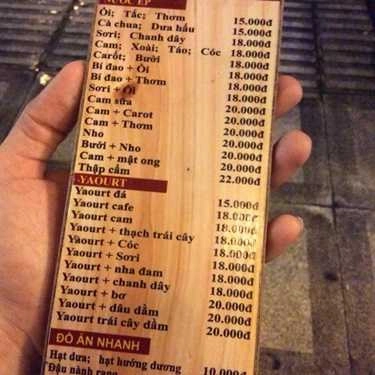 Thực đơn- Sơn Cafe - Phan Đình Giót