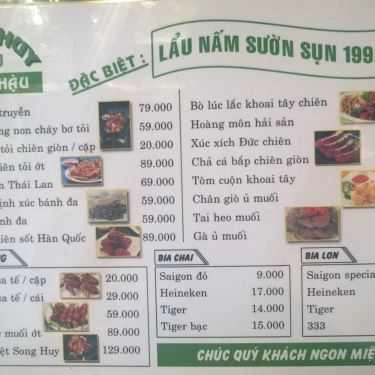 Thực đơn- Song Huy - CLB Cafe Chim Cảnh