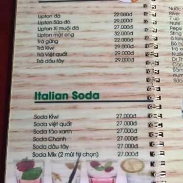 Thực đơn- Sông Quê Cafe