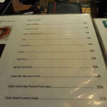 Thực đơn- SoTi Cafe & Food
