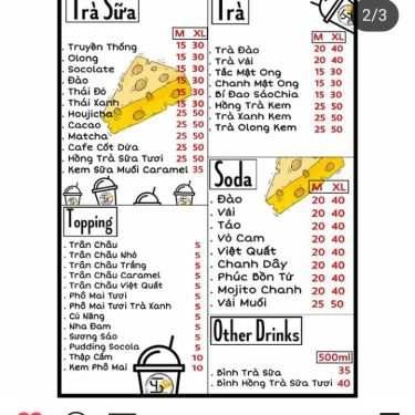 Thực đơn- Ăn vặt Speit Tea & Cheese