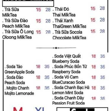 Thực đơn- Ăn vặt Speit Tea & Cheese