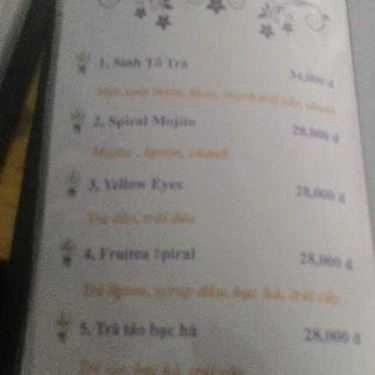 Thực đơn- Cafe Spiral Drink & Food