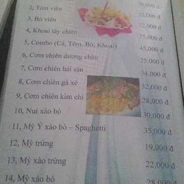 Thực đơn- Cafe Spiral Drink & Food