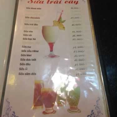 Thực đơn- Cafe Star Tea - Trịnh Đình Trọng
