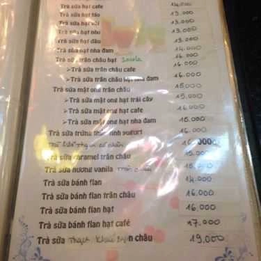 Thực đơn- Cafe Star Tea - Trịnh Đình Trọng