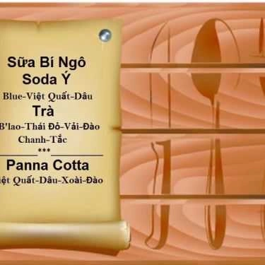 Thực đơn- Sữa Bí Ngô - Shop Online