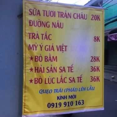 Thực đơn- Ăn vặt A Tùng - Mỳ Ý, Sữa Tươi & Xiên Que