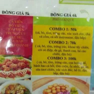 Thực đơn- Cafe Thiên Phúc - Trà Sữa & Ăn Vặt