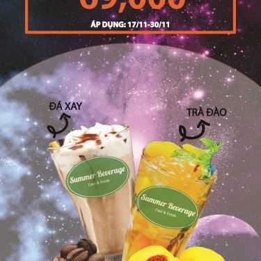 Thực đơn- Cafe Summer Beverage - Trà Sữa - Pearl Plaza