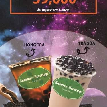 Thực đơn- Cafe Summer Beverage - Trà Sữa - Pearl Plaza