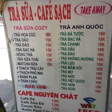 Thực đơn- Sunrise Coffee
