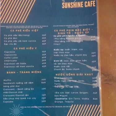 Tổng hợp- Sunshine Cafe