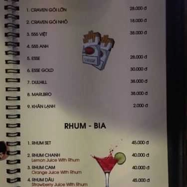 Thực đơn- Suối Ngàn Cafe - Lê Đức Thọ
