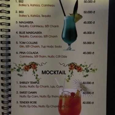 Thực đơn- Suối Ngàn Cafe - Lê Đức Thọ
