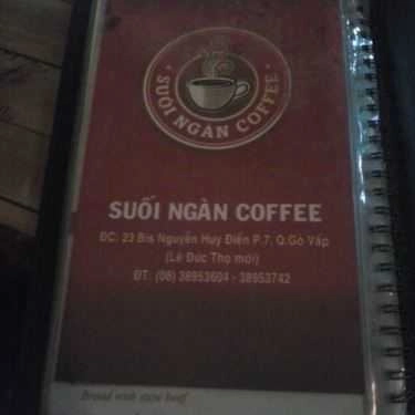 Thực đơn- Suối Ngàn Cafe - Nguyễn Huy Điển