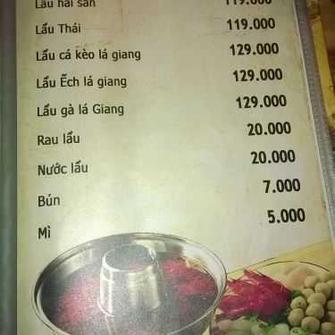 Thực đơn- Quán Nhậu Sườn Muối Ớt - Phạm Văn Đồng