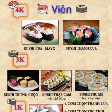 Thực đơn- Shop online Sushi - Tỉnh Lộ 10