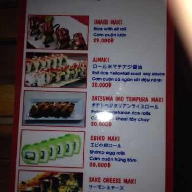 Thực đơn- Ăn vặt Sushi Đường Phố - Sake Kissho - Lê Văn Thọ