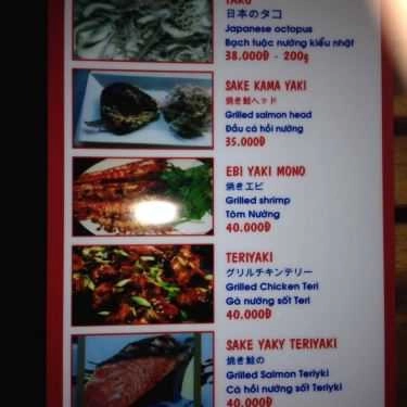 Thực đơn- Ăn vặt Sushi Đường Phố - Sake Kissho - Lê Văn Thọ