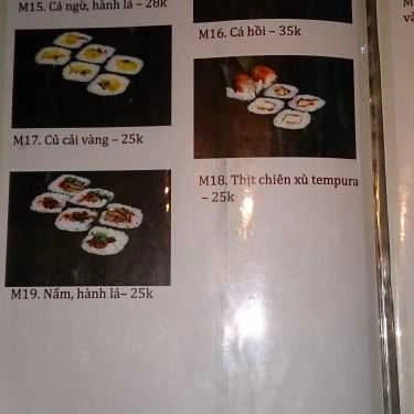 Thực đơn- Ăn vặt Sushi Và Trà Sữa Hanah