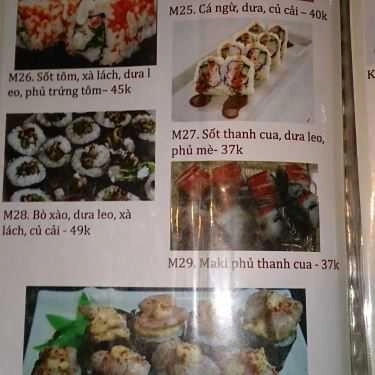 Thực đơn- Ăn vặt Sushi Và Trà Sữa Hanah