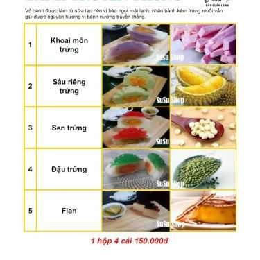 Thực đơn- Susu Shop - Bánh Trung Thu Rau Câu - Shop Online