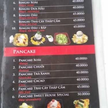 Thực đơn- Ăn vặt Sweet House - Sinh Tố Trái Cây
