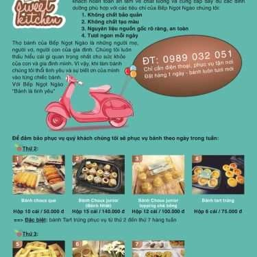 Thực đơn- Shop online Sweet Kitchen - Tiệm Bánh Online