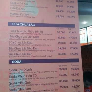 Thực đơn- Cafe Sweetie - Drinks & Cakes Take Away