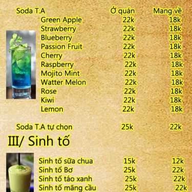 Tổng hợp- Cafe T.A Trà Sữa & Boardgame