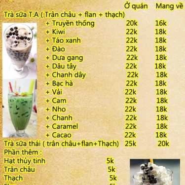 Tổng hợp- Cafe T.A Trà Sữa & Boardgame