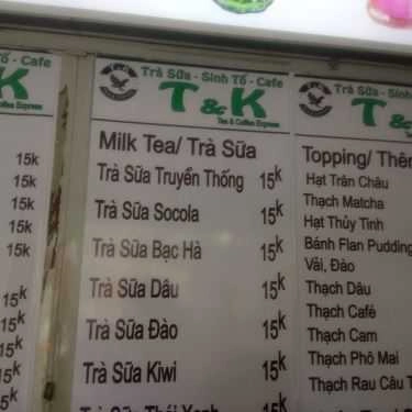 Tổng hợp- T&K Tea & Coffee Express