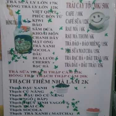 Thực đơn- Ăn vặt Thịnh - Sinh Tố, Nước Ép & Trà Sữa