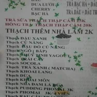 Thực đơn- Ăn vặt Thịnh - Sinh Tố, Nước Ép & Trà Sữa