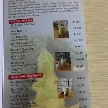 Thực đơn- Cafe Takezumi Ice Cream