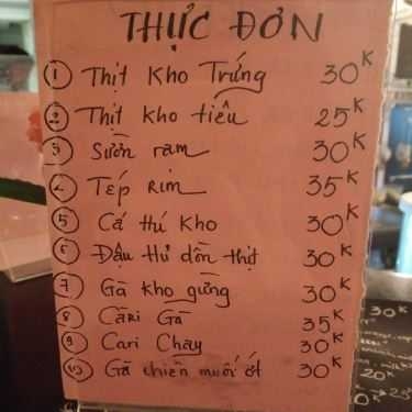 Thực đơn- Tandem Cafe