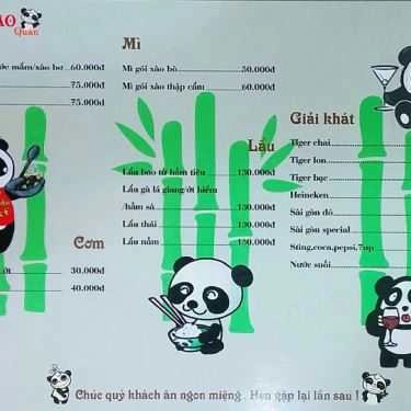 Thực đơn- Quán Nhậu Tào Lao Quán - Hải Sản & Lẩu